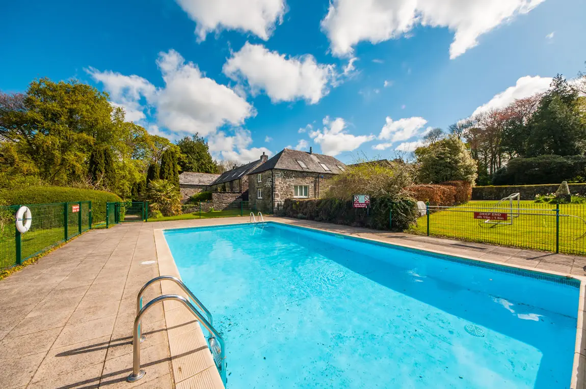 Treworgey Manor swimming pool